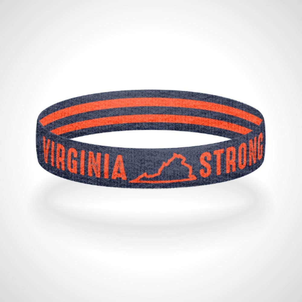 Reversible Virginia Strong Bracelet Wristband